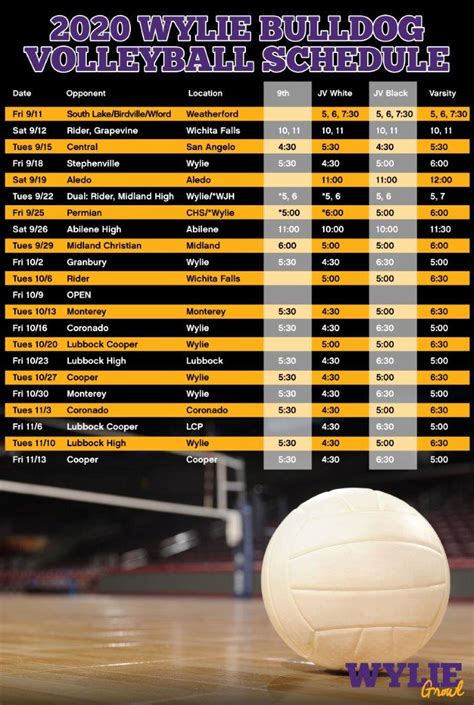 ecc volleyball schedule